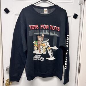 Toys For Tots Hoodie December 2nd 2001 Size L - INDIE Casual Outerwear NOC3836